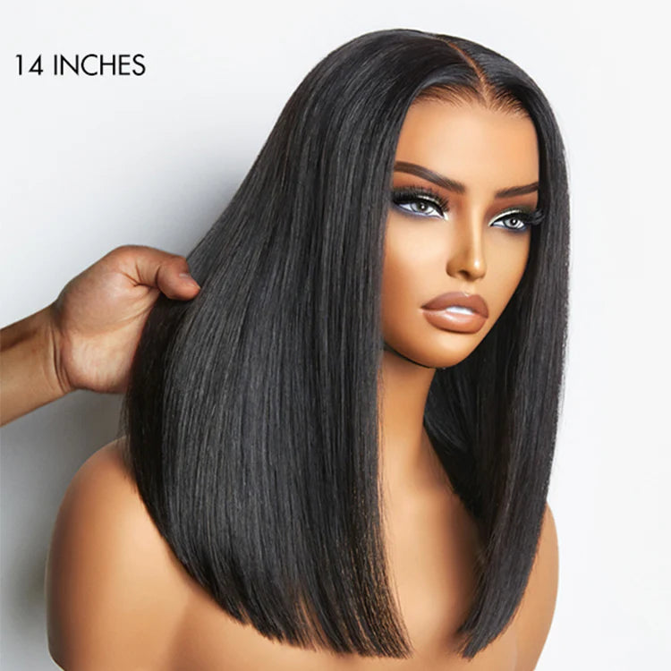 13x4 HD Lace Front Short Bob Wig 180% Density | 100% Human Hair