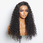 Load image into Gallery viewer, Water-Wave 13×6 Glueless Lace Front Wig – 180% Density Virgin Human Hair
