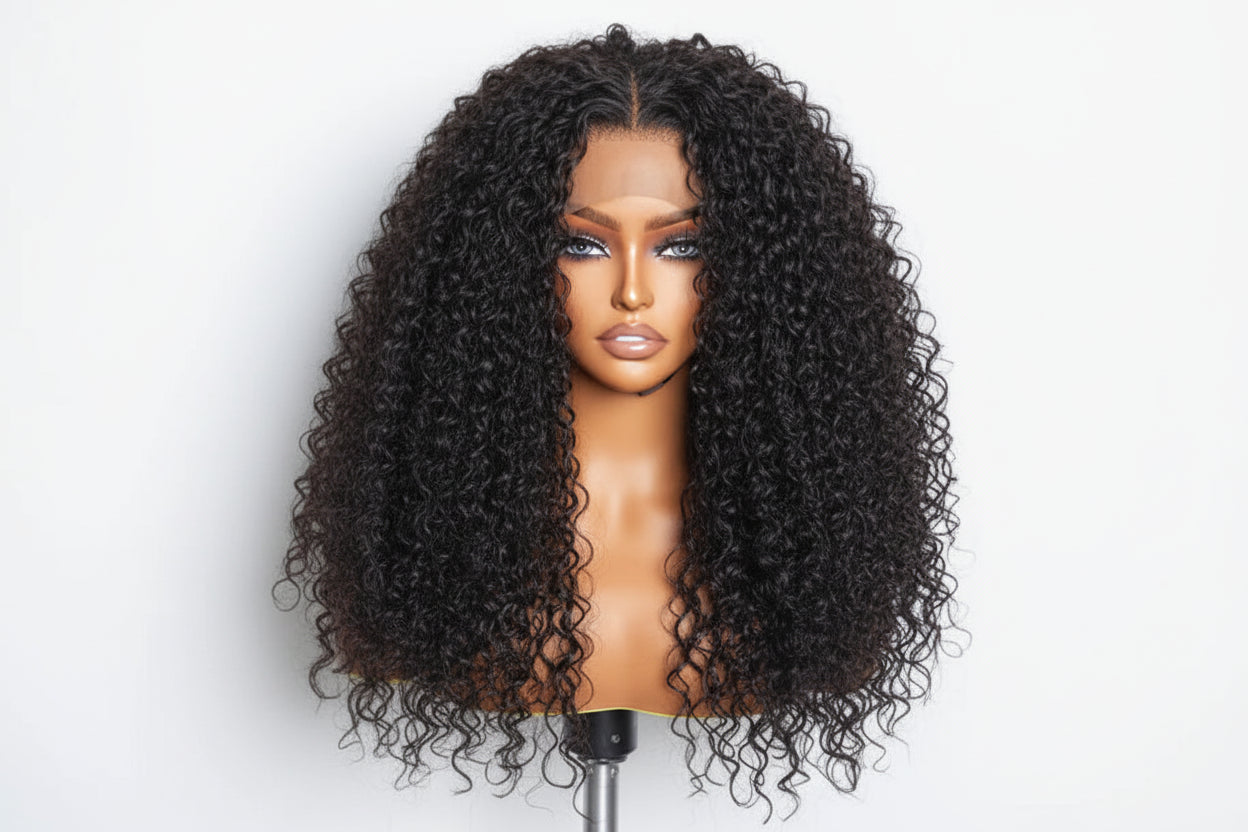 30inch 13x6 Glueless HD Lace Wig| Pre-bleached Water Wave, 200% Density