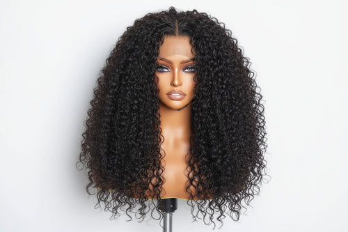 30inch 13x6 Glueless HD Lace Wig| Pre-bleached Water Wave, 200% Density