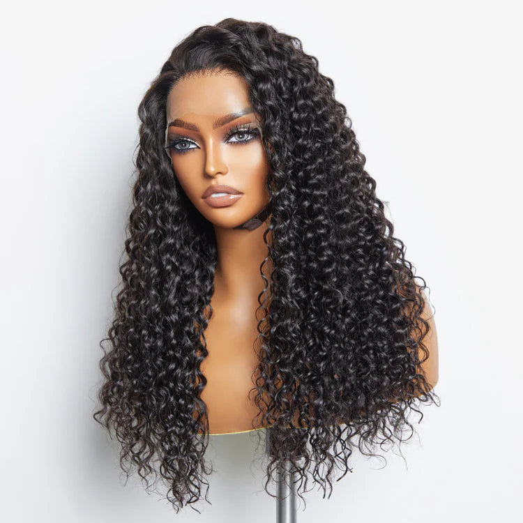 Water-Wave 13×6 Glueless HD Lace Front Wig – 200% Density Virgin Human Hair