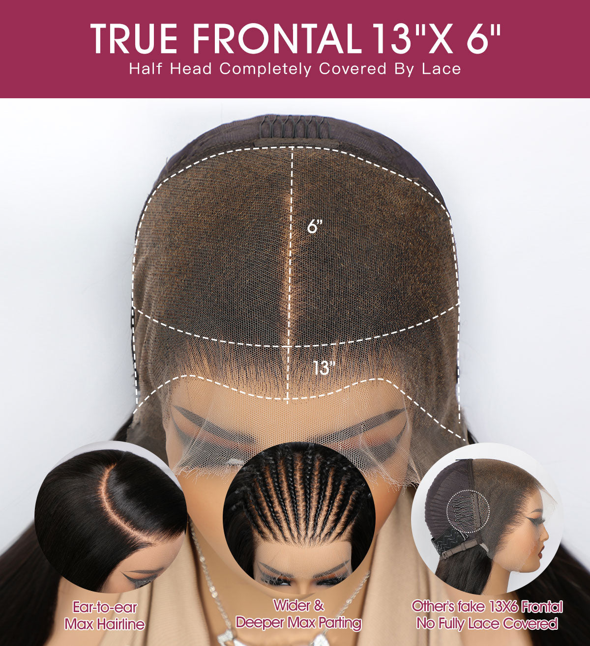 Chocolate Brown Body Wave 13x4 Lace Frontal Wig | HD Lace| 180% Density | 100% Human Hair | Pre Plucked With Baby Hair