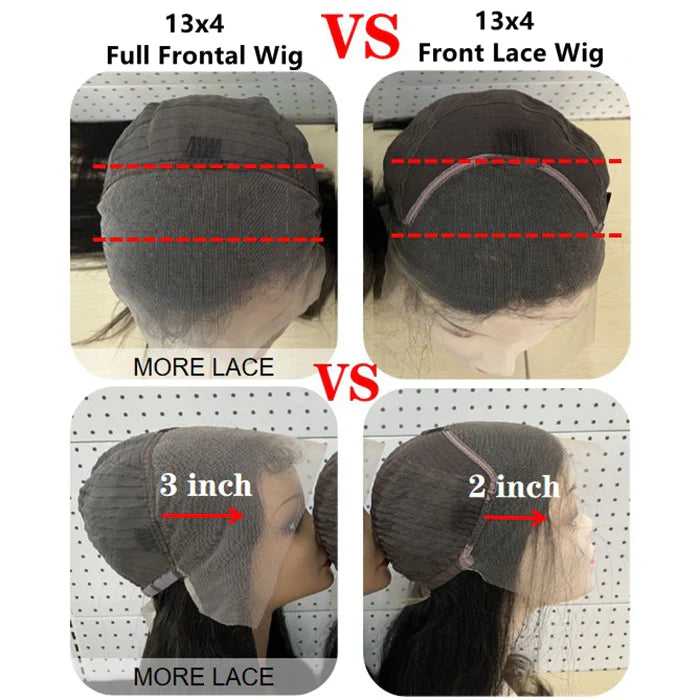 200% Density 13x4 Full Frontal Lace Wig Body Wave, 100% Human Hair, 200% Density