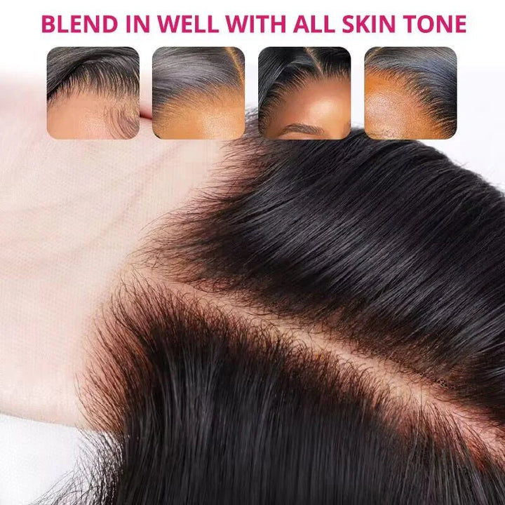 5x5 Body Wave Wear & Go Glueless Wig | 24 Inch | #1B Natural Black | 100% Human Hair