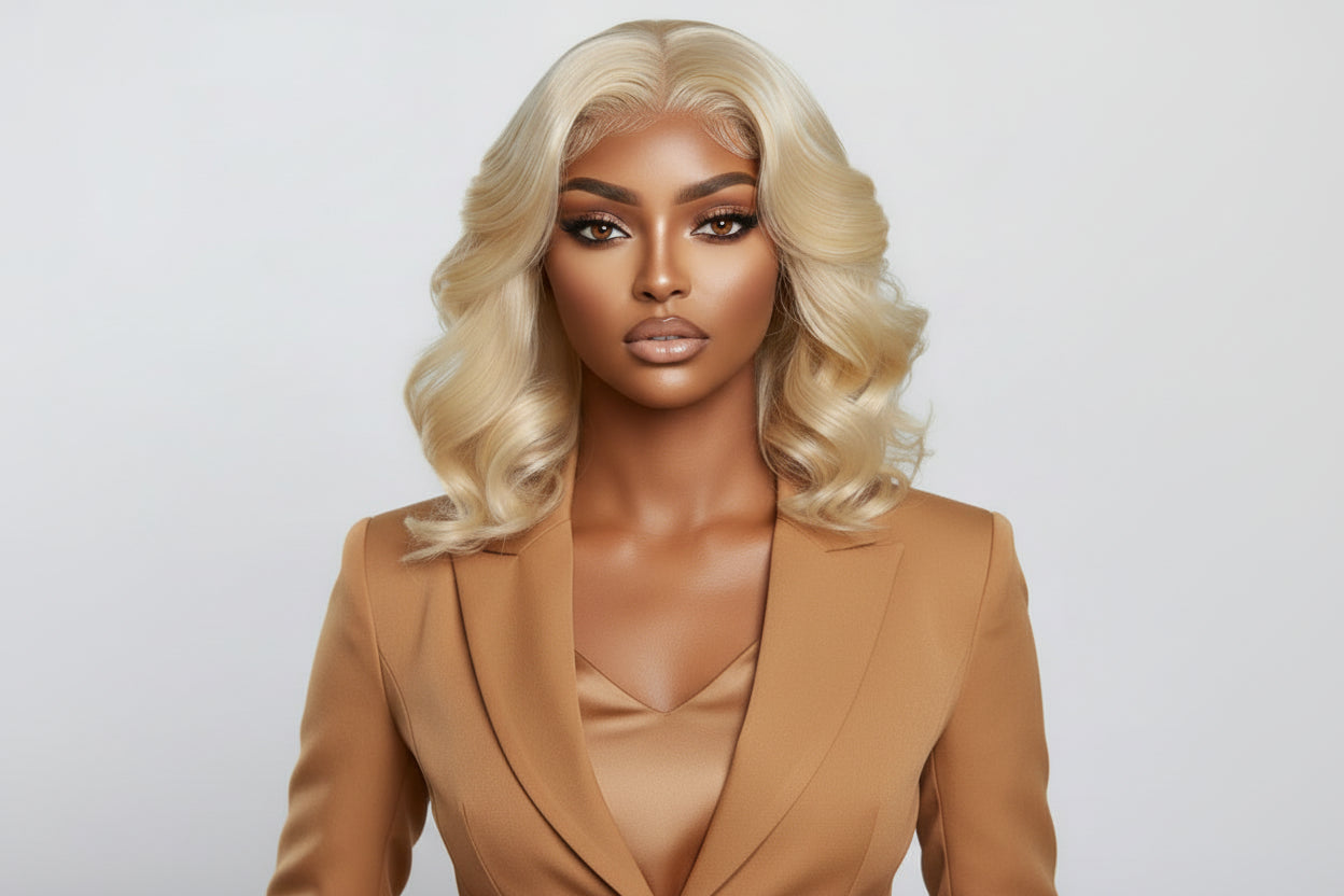 613 13x4 Pre-Plucked Lace Front Body Wave Bob Wig |180% Density| 100% Human Hair