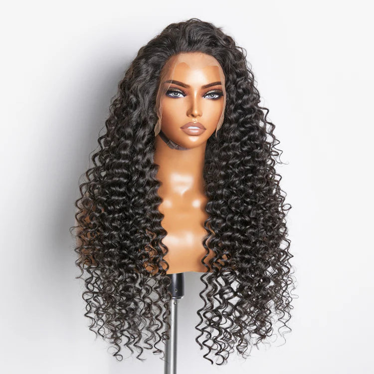 Deep‑Wave Glueless HD Lace Front Wig – 200% Density, 13×4 Full Frontal