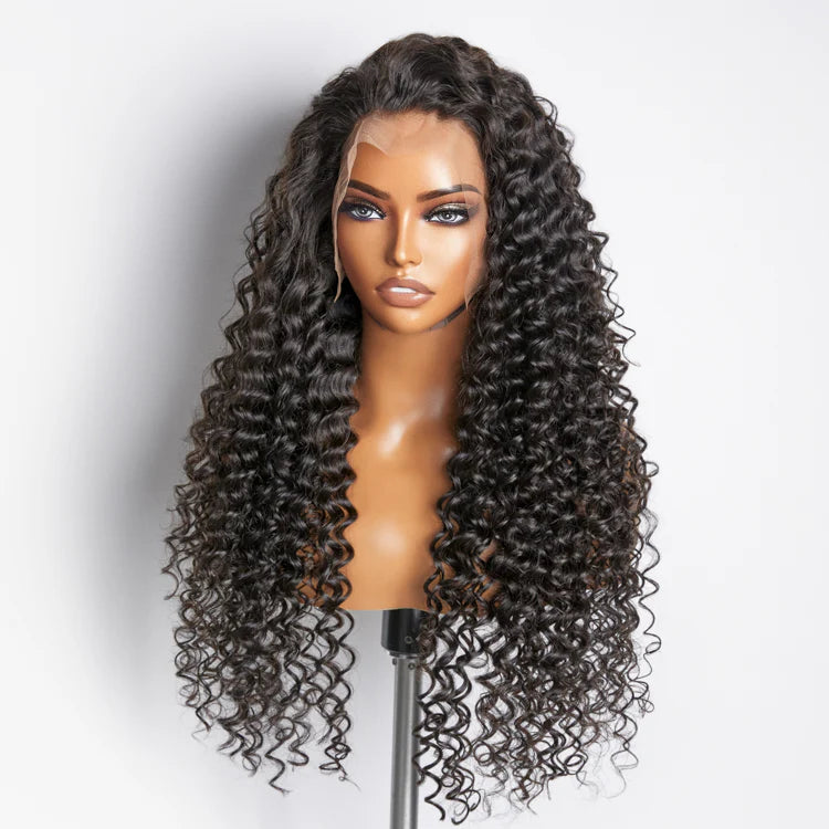 Deep‑Wave Glueless HD Lace Front Wig – 200% Density, 13×4 Full Frontal
