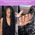 Load image into Gallery viewer, Deep Wave Bulk Hair For Braiding #1B Natural Black
