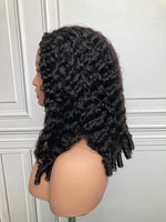 Load image into Gallery viewer, 18inch 22inch #1B Natural Black Burmese Curly Half Wig 180% Density
