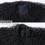 Load image into Gallery viewer, 18inch 22inch #1B Natural Black Burmese Curly Half Wig 180% Density
