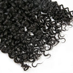 Load image into Gallery viewer, Water Wave Bulk Hair For Braiding #1B Natural Black/Boho Braids
