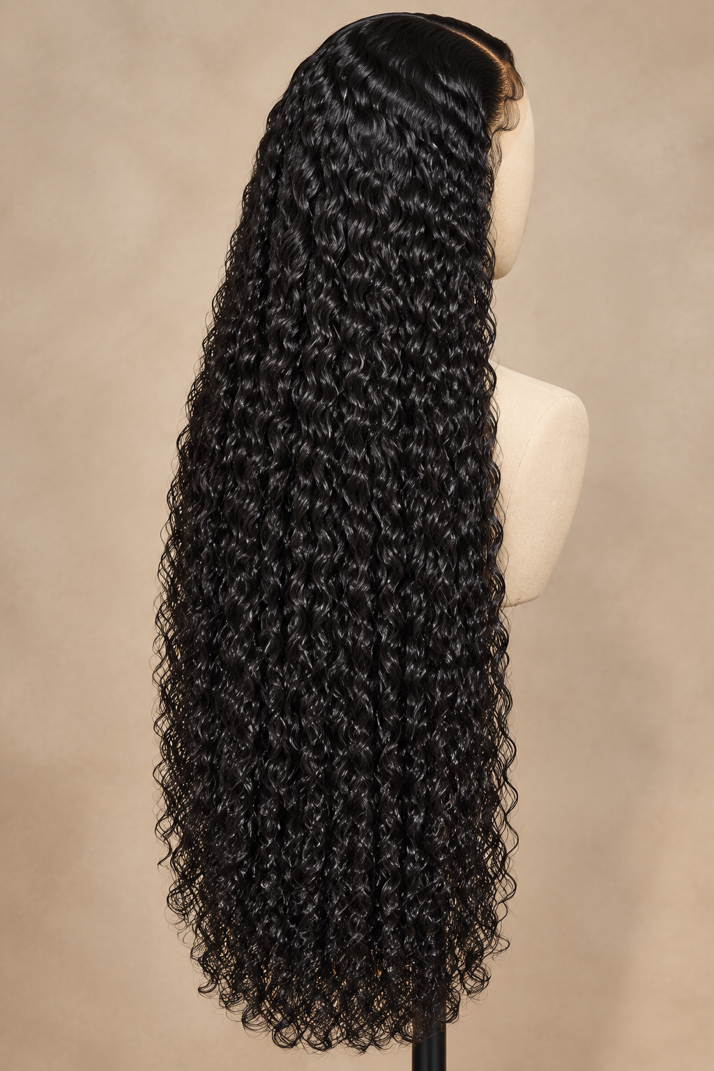 30-inch water-wave wig back display