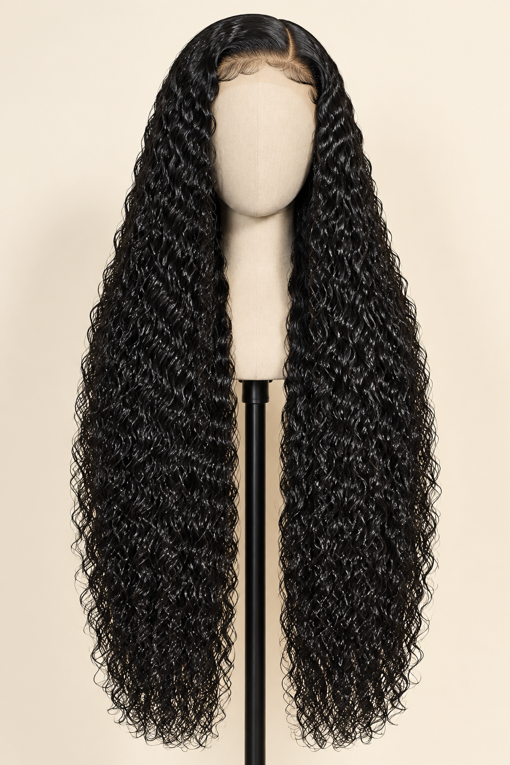 30-inch water-wave wig front display