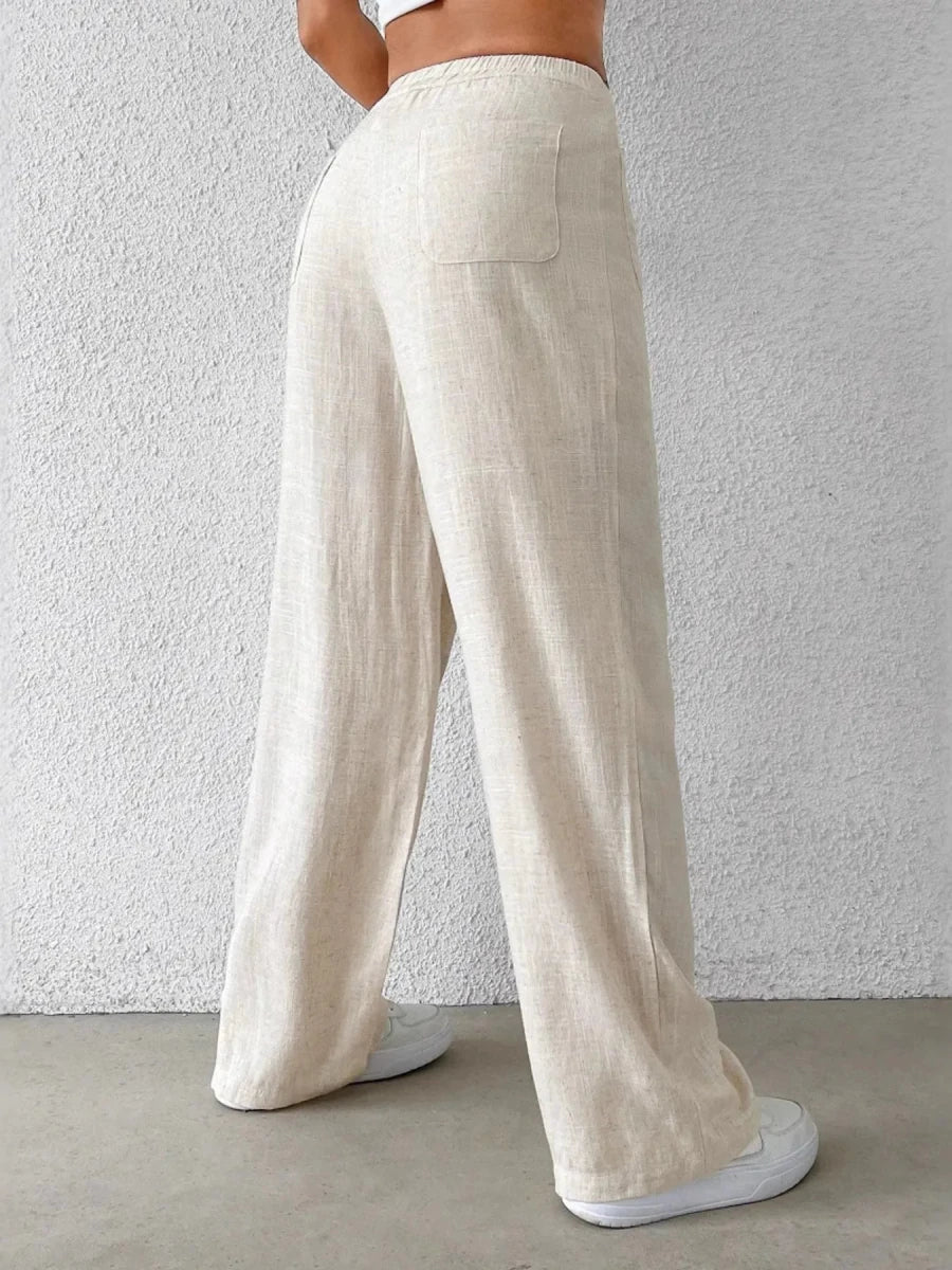Wide - Leg Linen Pants - The PM Edit