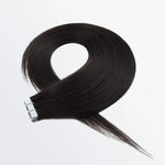 Load image into Gallery viewer, Premium Quality Straight Tape In Remy Hair Extensions #1B Natural Black
