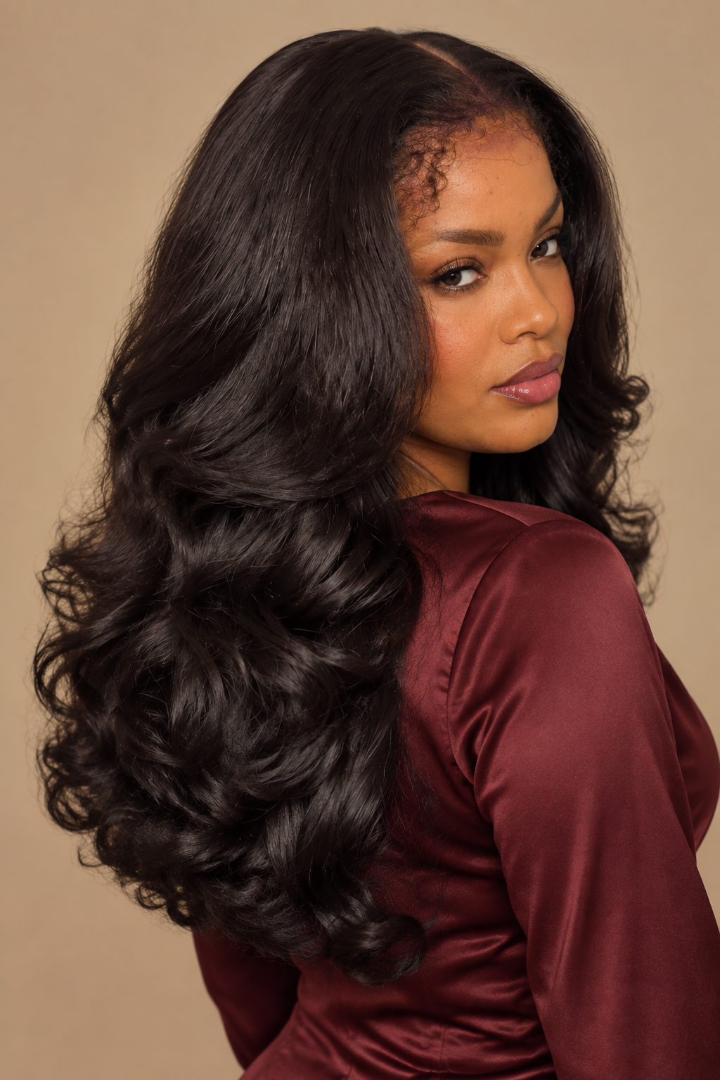 4C edges wig back three-quarter view