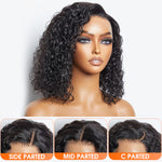 Load image into Gallery viewer, Pre-Plucked 13x4 Lace Front Water Wave Bob Wig 150% Density
