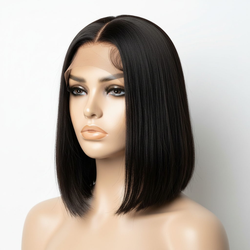 5x5 Glueless Lace Closure Bob Wig 150% Density Straight