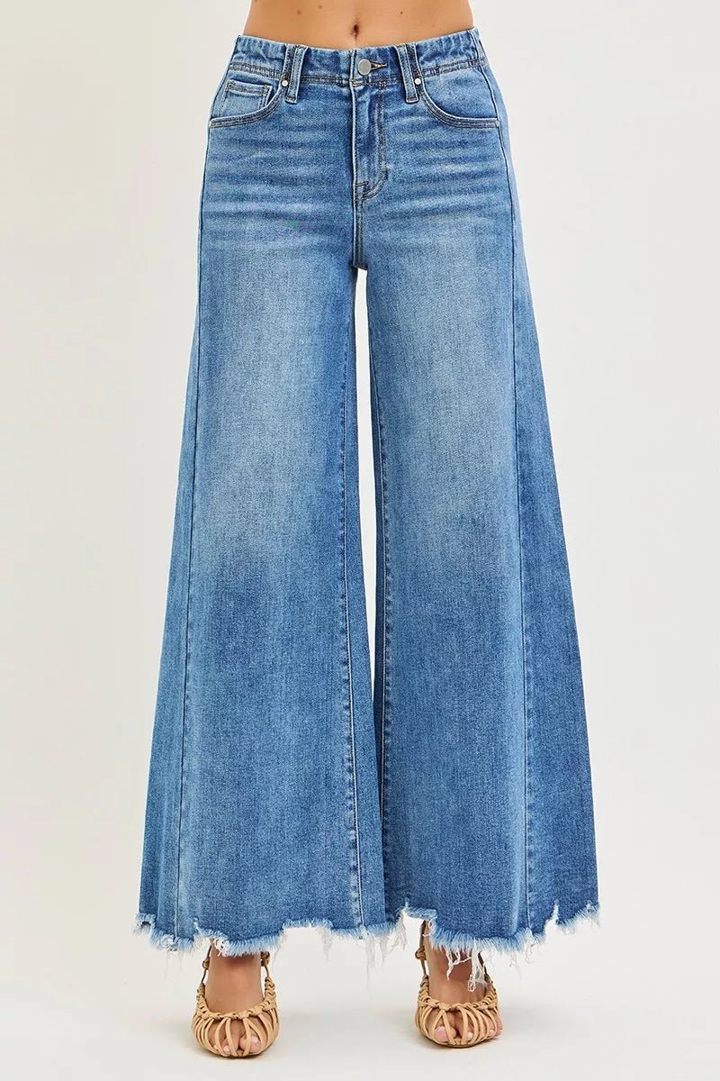 High Rise Ankle Wide Jeans - The PM Edit