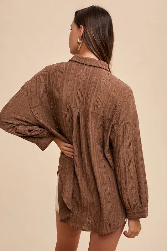 Button Down Drop Shoulder Shirt - The PM Edit