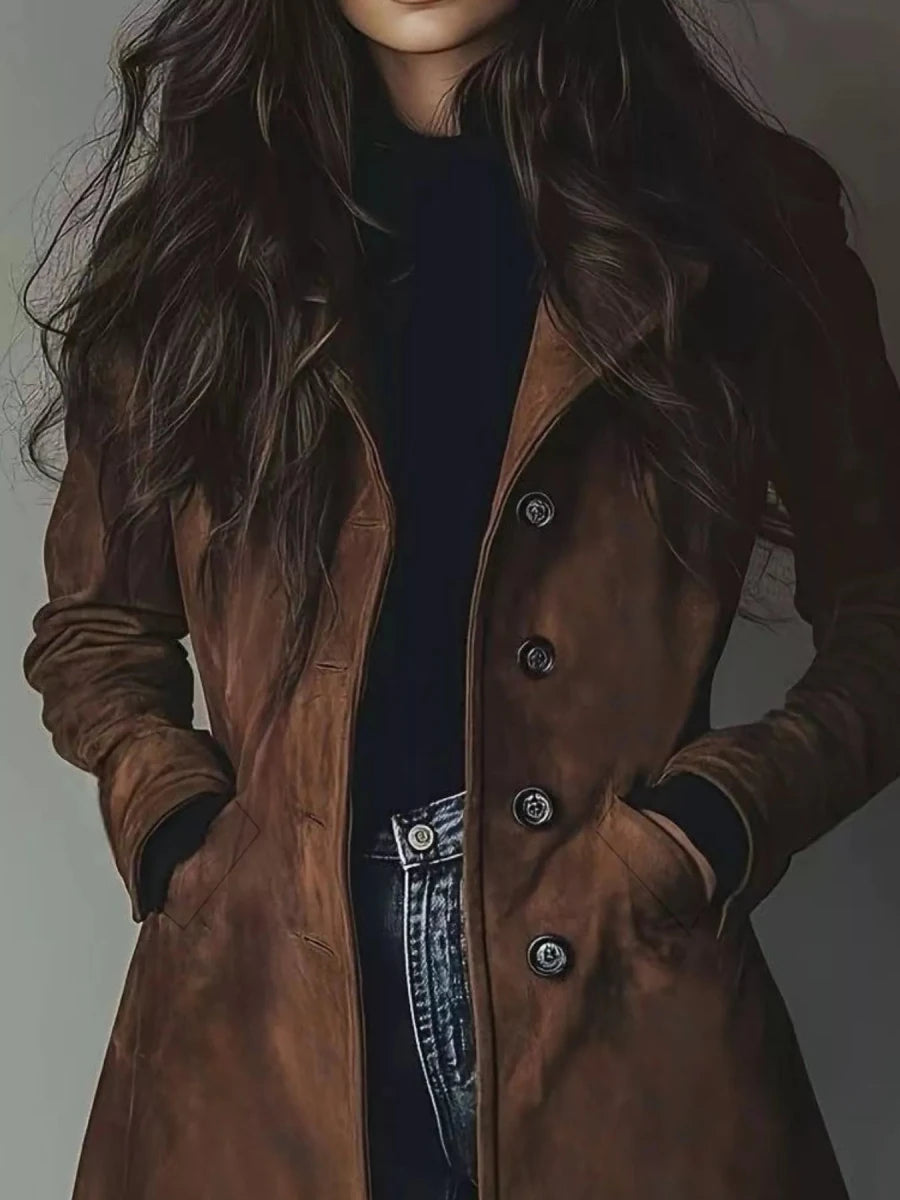 Button Up Long Sleeve Trench Coat - The PM Edit