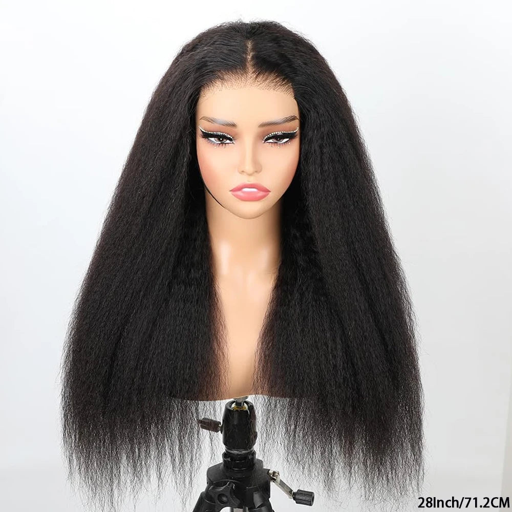 Kinky Straight 13x4 HD Lace Frontal Wig | 250% Density | 100% Human Hair