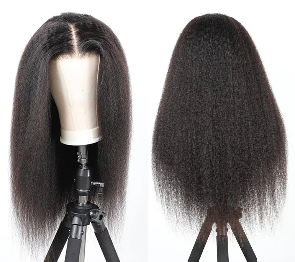 Kinky Straight 13x4 HD Lace Frontal Wig | 250% Density | 100% Human Hair