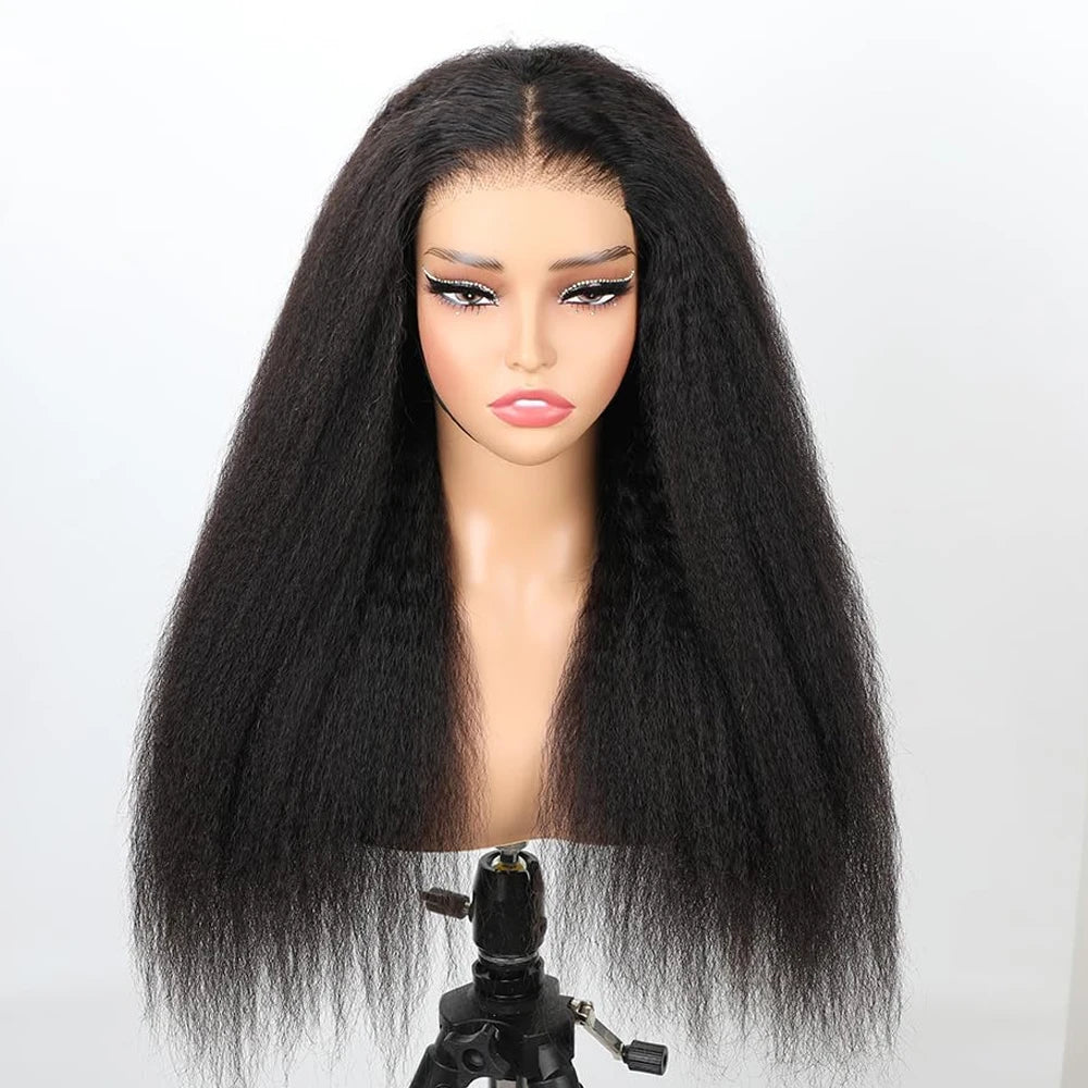Kinky Straight 13x4 HD Lace Frontal Wig | 250% Density | 100% Human Hair