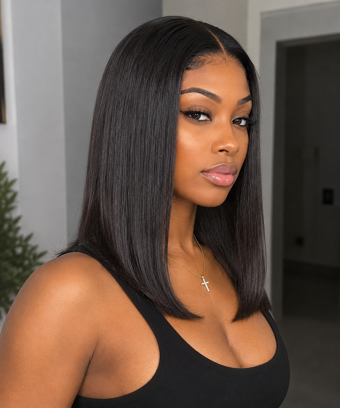5x5 Glueless Straight Bob Wig