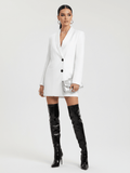 Black and White Women's Suit Jacket - The PM Edit