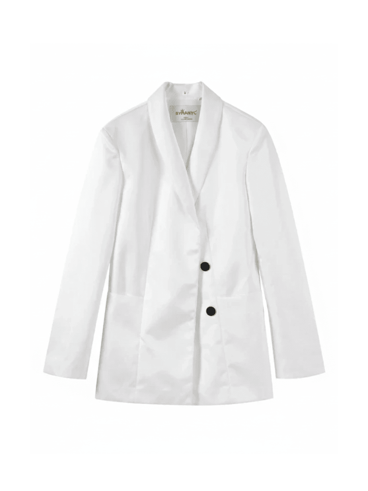 Black and White Women's Suit Jacket - The PM Edit