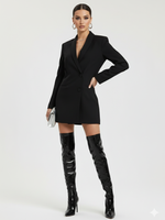 Load image into Gallery viewer, Black and White Women's Suit Jacket
