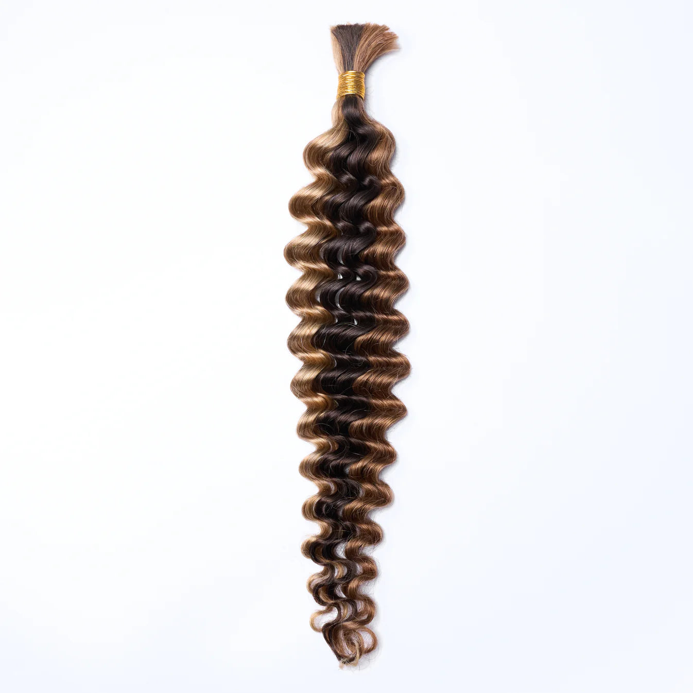 20inch Deep Wave Bulk Hair For Braiding #P4/27 Color/Boho Braids