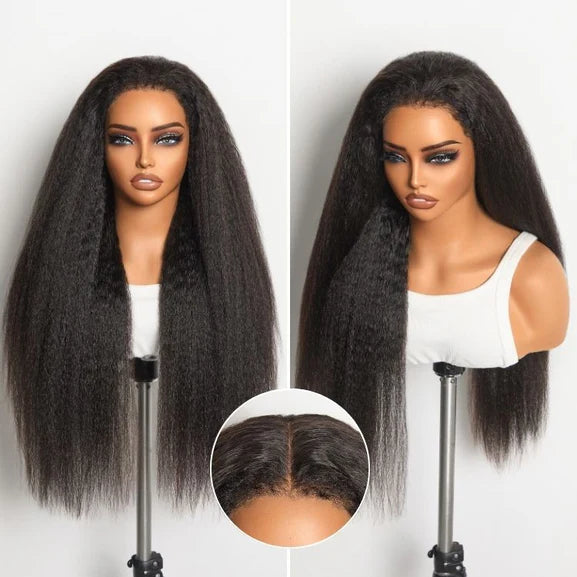 Kinky Straight 13x4 HD Lace Frontal Wig | 250% Density | 100% Human Hair