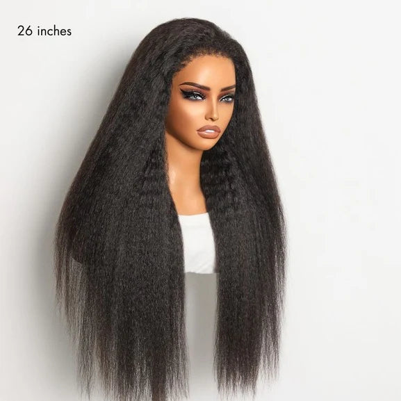 Kinky Straight 13x4 HD Lace Frontal Wig | 250% Density | 100% Human Hair