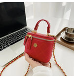 Load image into Gallery viewer, Small Shoulder Bucket Mini Bag Crossbody with Metal Chain – Trendy and Versatile Handbag
