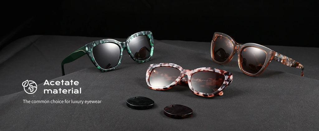Oversized Butterfly Cat-Eye Sunglasses | Polarized UV400 | Acetate Frame
