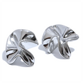 316L Stainless Steel Sculptural Flower Stud Earrings