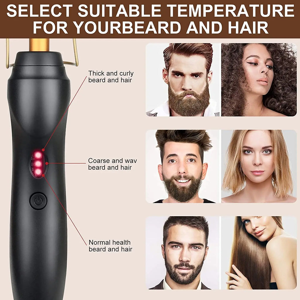 Electric Ceramic Hot Comb | Anti-Scald Hair Straightener for Wigs