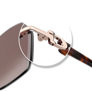 Rimless Oversized Butterfly Sunglasses | UV400 | Diamond-Cut Lenses