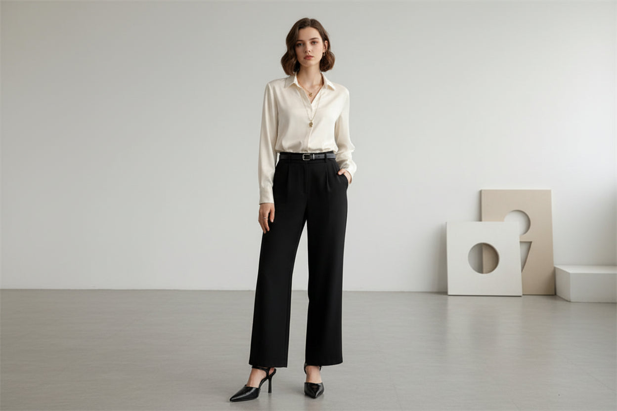 Patent Leather Pointed-Toe Slingback Pumps | Buckle Ankle Strap Stiletto Heels