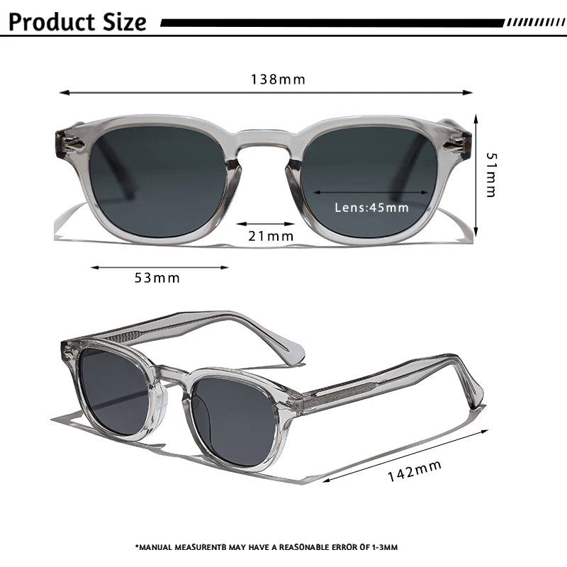 Unisex Retro Round UV400 Sunglasses | Plastic Frame