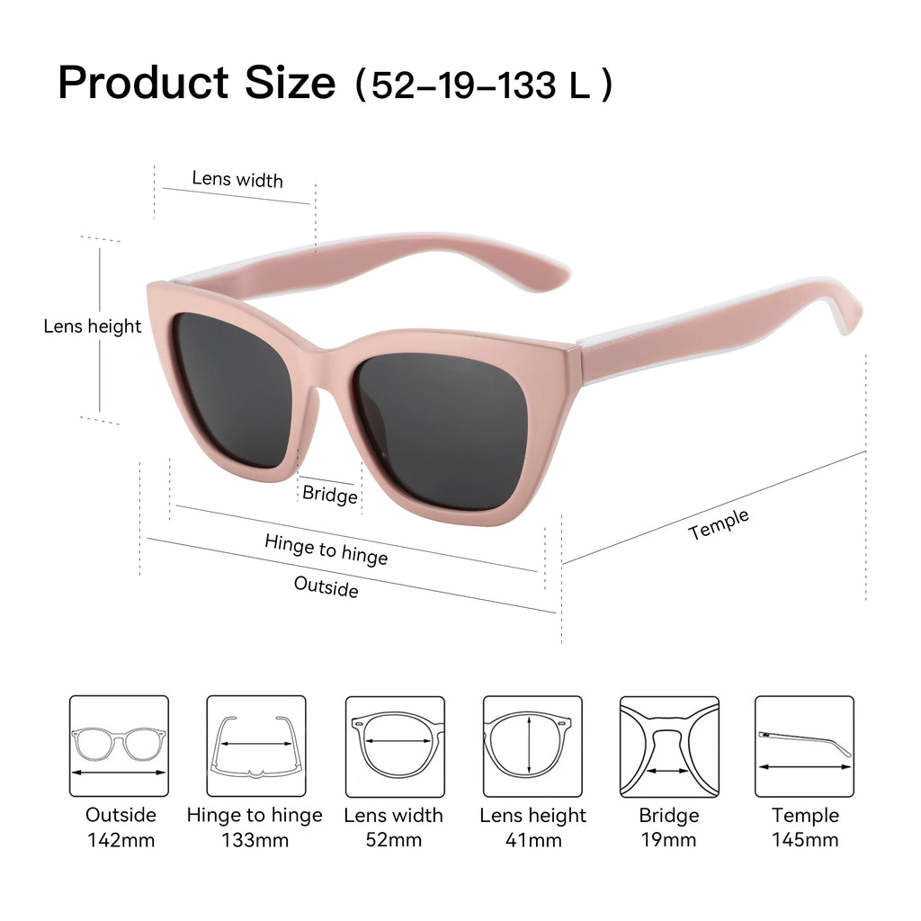 Square Polarized Sunglasses | UV400 Protection