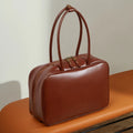 Genuine Cowhide Leather Tote Satchel | Large Capacity Work Bag