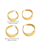 Load image into Gallery viewer, Gold-Plated Chunky Hoop Earrings – Bold, Everyday Luxury
