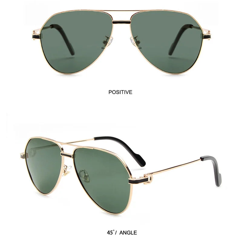 Polarized Aviator Sunglasses | UV400 | Gold Metal Frame