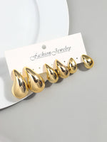 Load image into Gallery viewer, Bold Glow Chunky Hoop Earrings – Luxe Shine, Everyday Vibe
