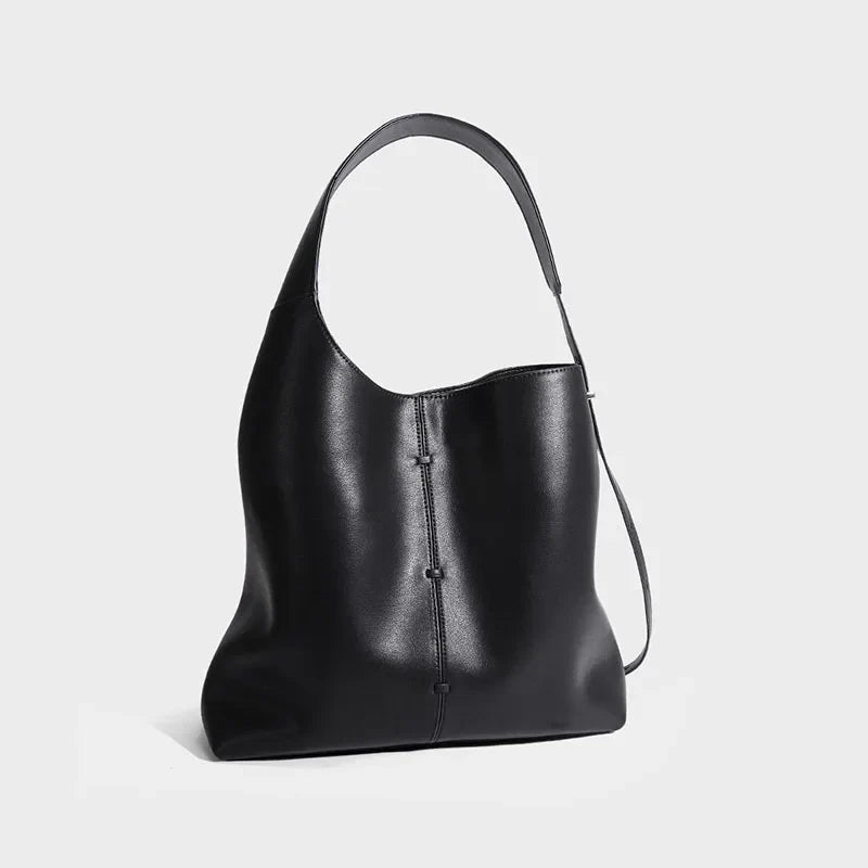 Get Ready in 5 Minutes Bundle Leather Bag Bob Wig and Hoops | 3-Piece Complete Style System