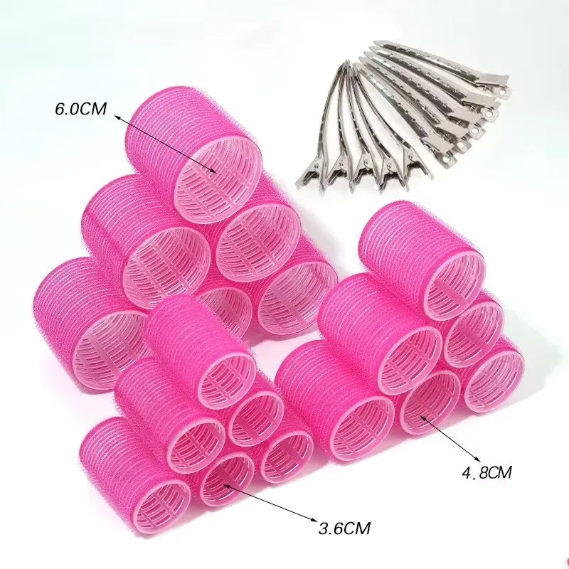 DIY Hair Curling Rollers Set | Multi-Size Plastic Curl & Bang Styling Tool