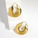 Load image into Gallery viewer, Sculpted Shine Chunky Hoops – Gold-Plated Classic
